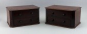 PAIR OF ENGLISH MINIATURE TWO-