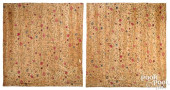 PAIR OF ENGLISH NEEDLEWORK BED