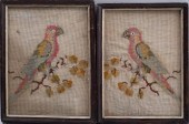 PAIR OF ENGLISH NEEDLEWORK PAR