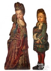 PAIR OF ENGLISH PAINTED PINE D