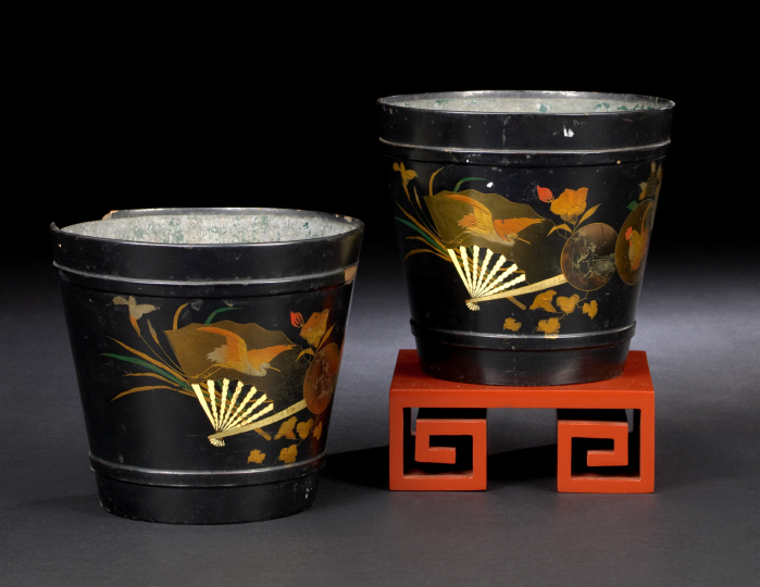 Pair of English Parcel-Gilt and