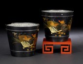 Pair of English Parcel-Gilt an
