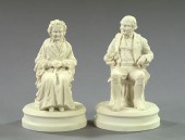 Pair of English Parian Porcela