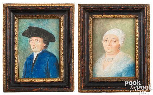 PAIR OF ENGLISH PASTEL