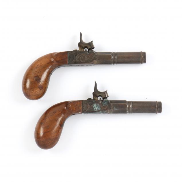 PAIR OF ENGLISH PERCUSSION BOOT