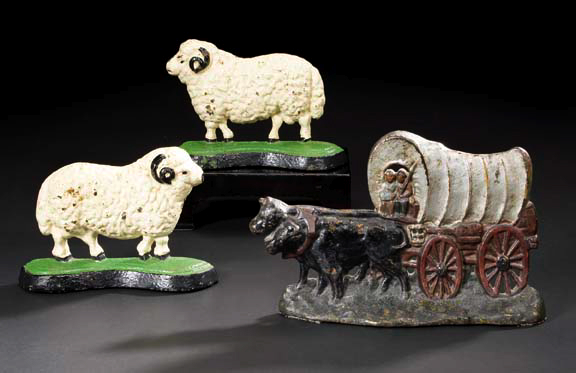 Pair of English Polychromed