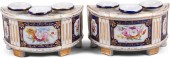 PAIR OF ENGLISH PORCELAIN BOUG
