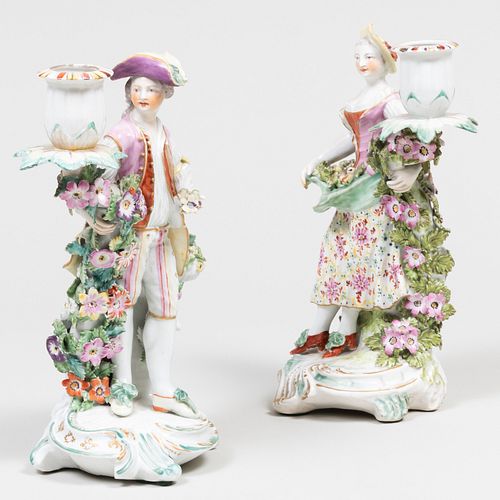PAIR OF ENGLISH PORCELAIN