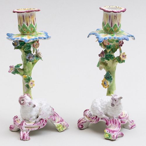 PAIR OF ENGLISH PORCELAIN
