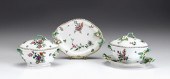 Pair of English porcelain cove