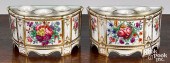 PAIR OF ENGLISH PORCELAIN CROC