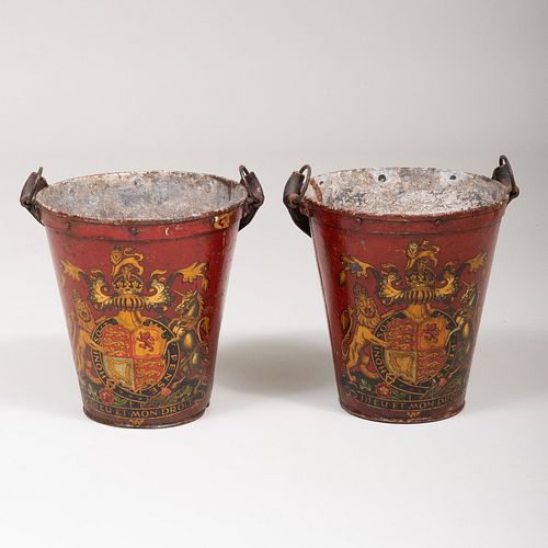 PAIR OF ENGLISH RED AND