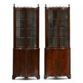 PAIR OF ENGLISH REGENCY MAHOGA