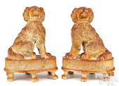 PAIR OF ENGLISH SALT-GLAZED SP