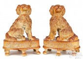 PAIR OF ENGLISH SALT-GLAZED SP
