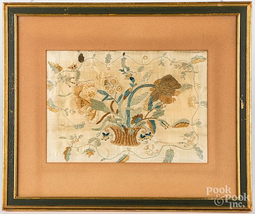 PAIR OF ENGLISH SILK