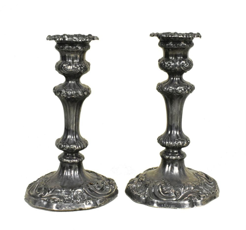 PAIR OF ENGLISH SILVER