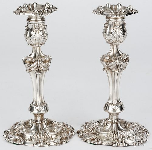 PAIR OF ENGLISH SILVER