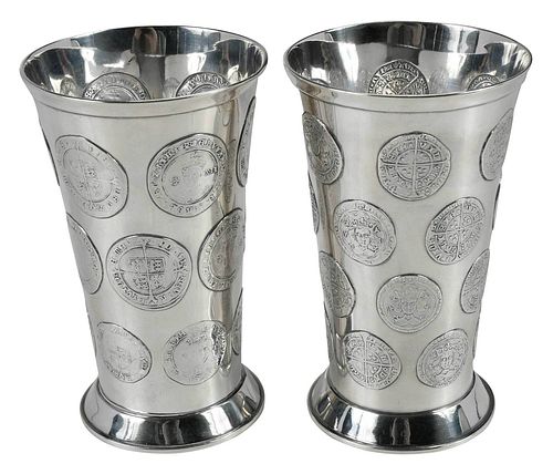 PAIR OF ENGLISH SILVER COIN