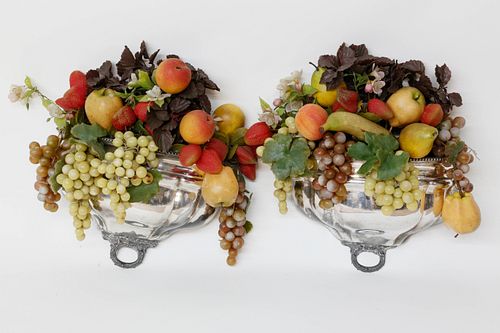 PAIR OF ENGLISH SILVER PLATED