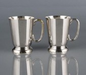 PAIR OF ENGLISH SILVER PLATED