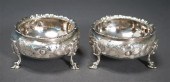 PAIR OF ENGLISH SILVER SALT CE