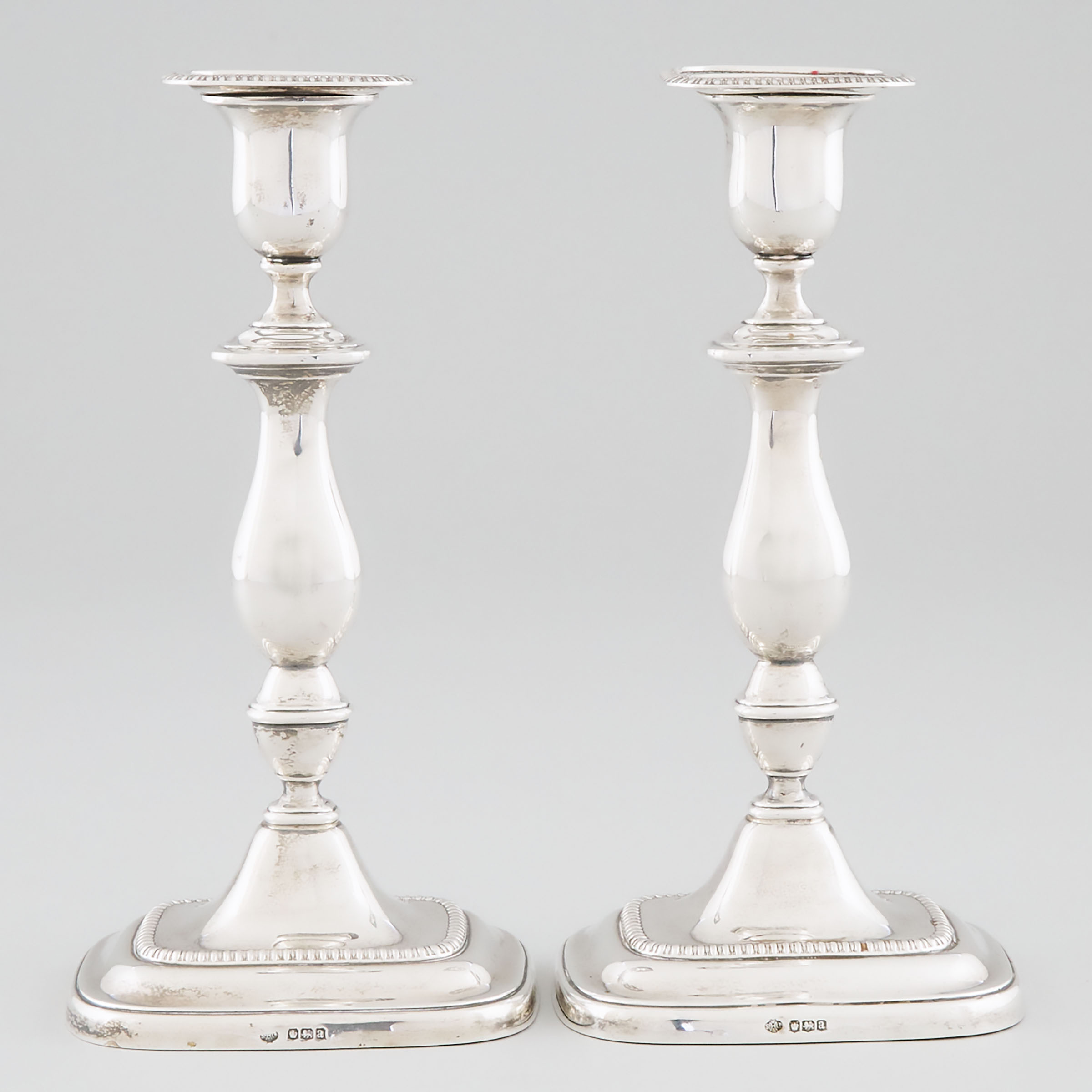 Pair of English Silver Table