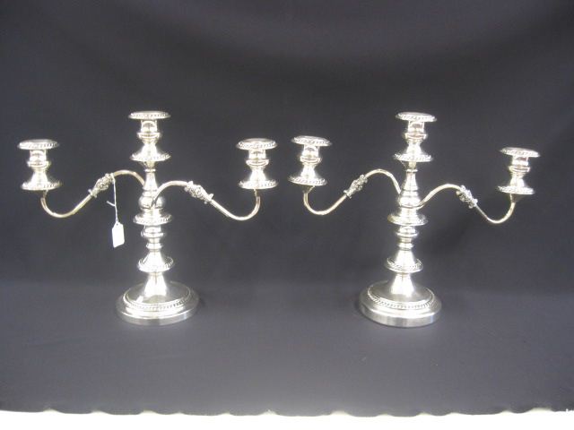 Pair of English Silverplate