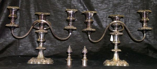 Pair of English Silverplate