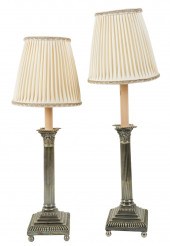 PAIR OF ENGLISH SILVERPLATE CA