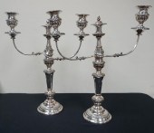 PAIR OF ENGLISH SILVERPLATE TH