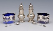 PAIR OF ENGLISH STERLING SALTS