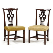 PAIR OF ENGLISH STYLE CHIPPEND