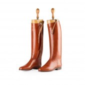 PAIR OF ENGLISH TAN LEATHER RI