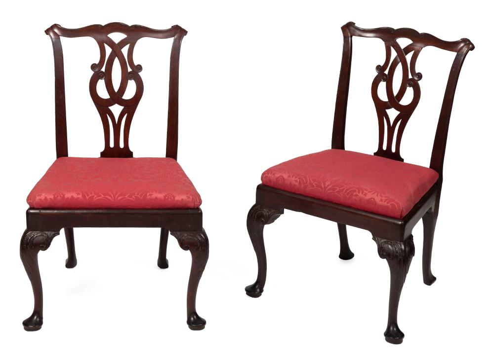 PAIR OF ENGLISH TRANSITIONAL SIDE