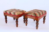 PAIR OF ENGLISH UPHOLSTERED FL