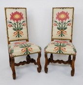 PAIR OF ENGLISH UPHOLSTERED HI