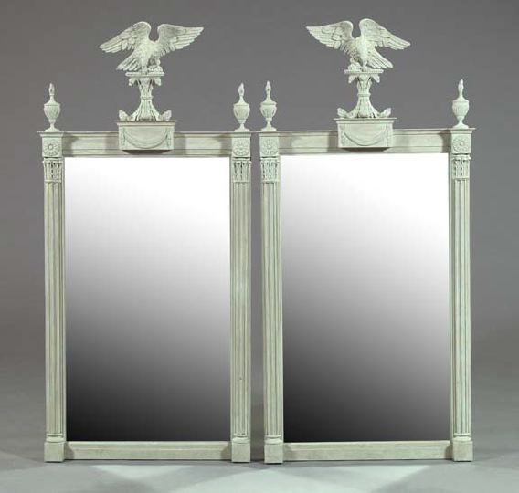 Pair of English Upright Carved