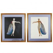 PAIR OF ERTE PRINTS - DIVA 1 A