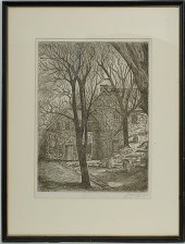Pair of Etchings by Josef Ober