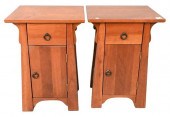 PAIR OF ETHAN ALLEN CHERRY MIS
