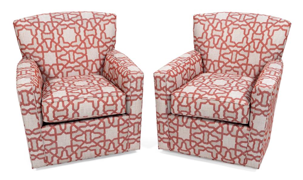 PAIR OF ETHAN ALLEN UPHOLSTERED
