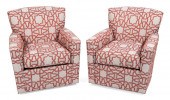 PAIR OF ETHAN ALLEN UPHOLSTERE
