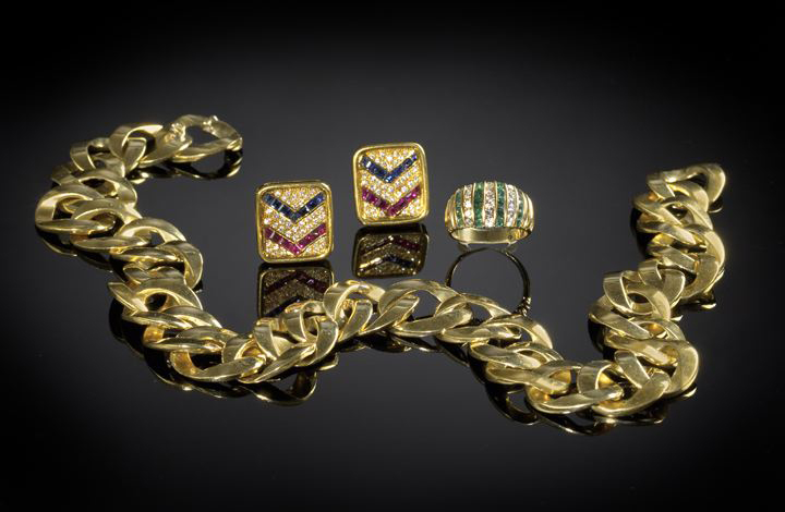 Pair of European Eighteen-Karat