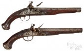 PAIR OF EUROPEAN FLINTLOCK HOR