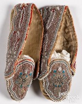 PAIR OF EXTENSIVELY BEADED MOH