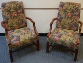PAIR OF FAIRFIELD FLORAL UPHOL