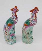 PAIR OF FAMILLE VERTE PHOENIX