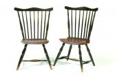 PAIR OF FAN-BACK WINDSOR SIDE