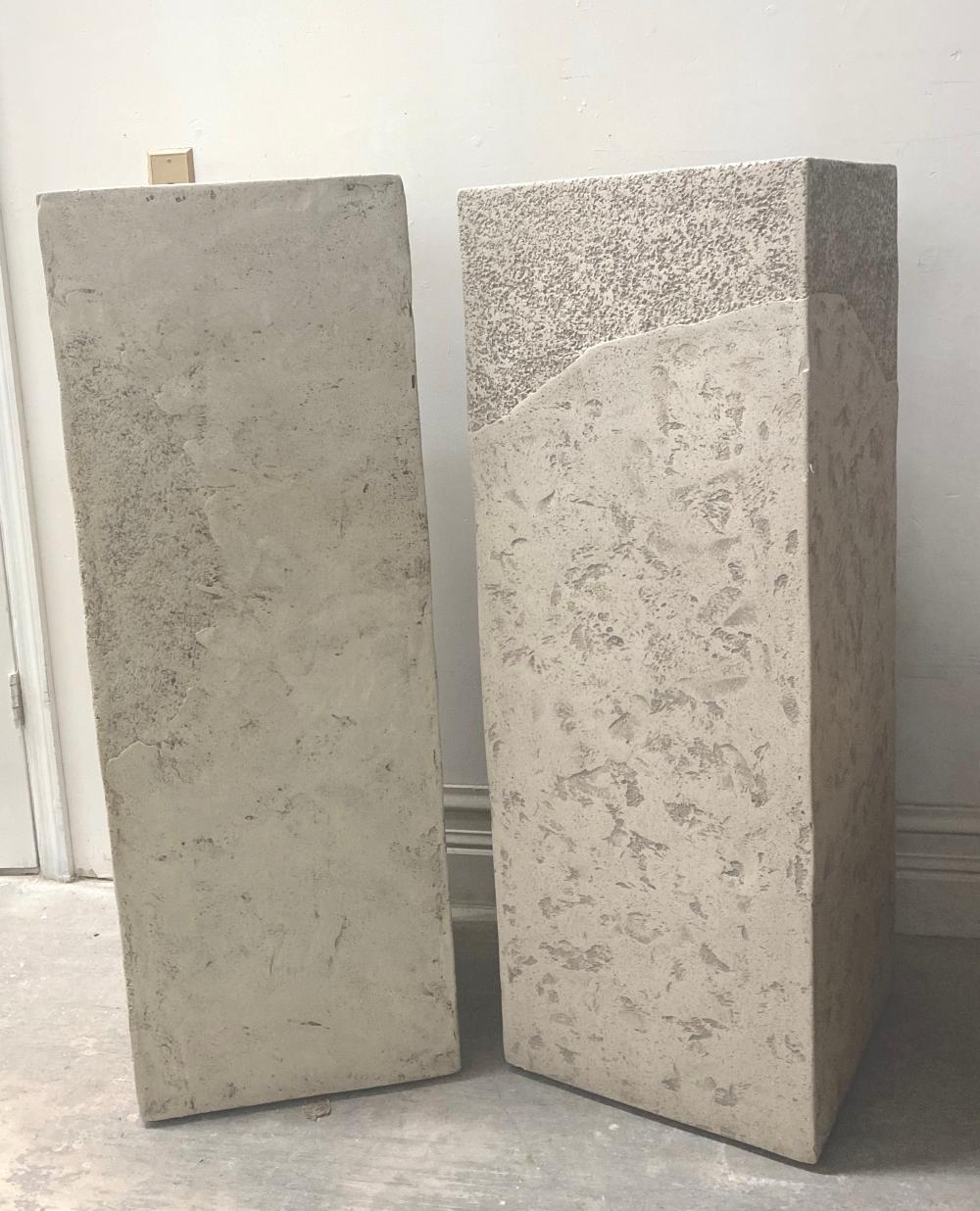 PAIR OF FAUX MARBLE PEDESTALSEach